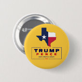 Texas voor Trump Pence 2020 Ronde Button 5,7 Cm (Voorkant /achterkant)