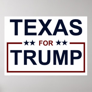 Texas voor Trump Poster