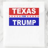 Texas voor Trump Rechthoekige Sticker (Tas)