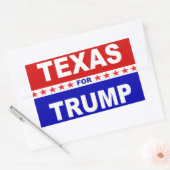 Texas voor Trump Rechthoekige Sticker (Envelop)