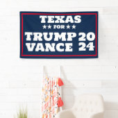 Texas voor Trump Vance 2024 Banner (Insitu)