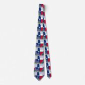 Texas vormt een vlag met blauwvintonijn stropdas (Voorkant)