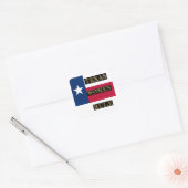 TEXAS VROUWEN HEERSEN VIERKANTE STICKER (Envelop)
