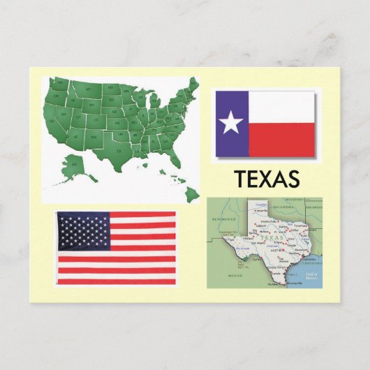 Texas, VS Briefkaart (Voorkant)