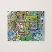 Texas VS-kaart Legpuzzel (Horizontaal)