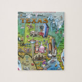 Texas VS-kaart Legpuzzel (Verticaal)