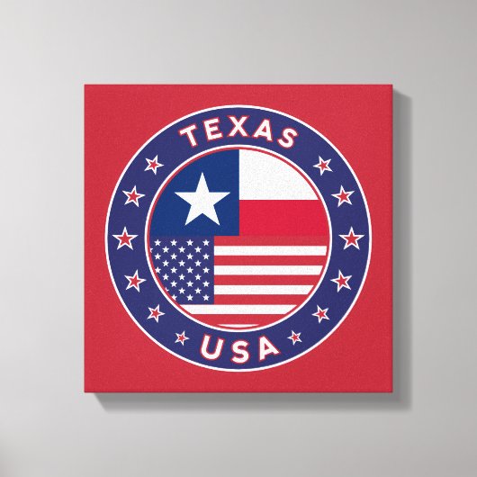 Texas, VS, Texas poster, canvas Afdruk (Voorkant)