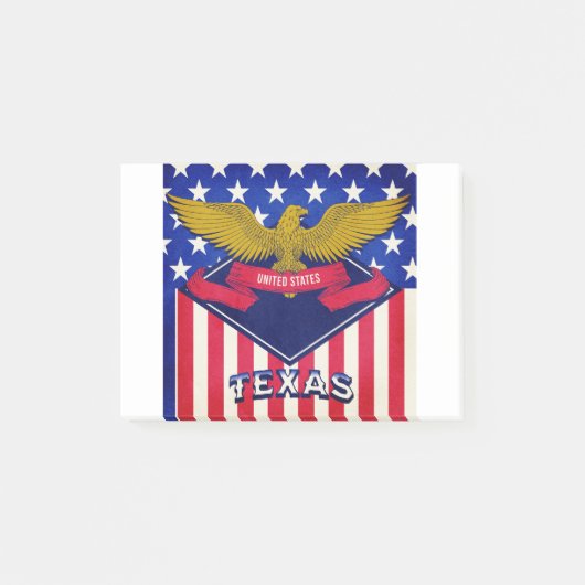 Texas VS-vlag Post-it® Notes (Voorkant)