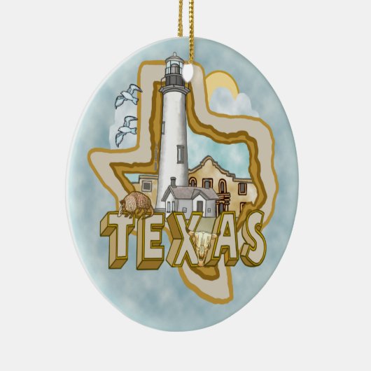 Texas Vuurtoren Ornament (Rechts)