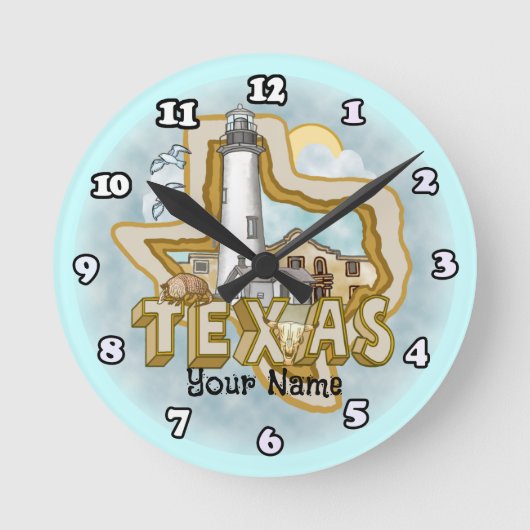 Texas Vuurtoren  Ronde Klok (Voorkant)