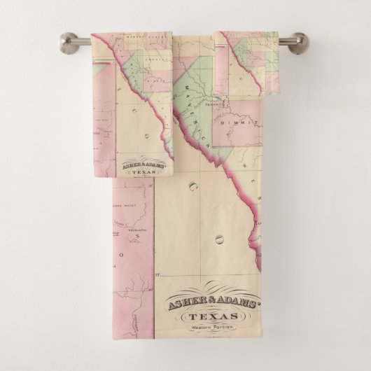Texas W-gedeelte Bad Handdoek (Insitu)