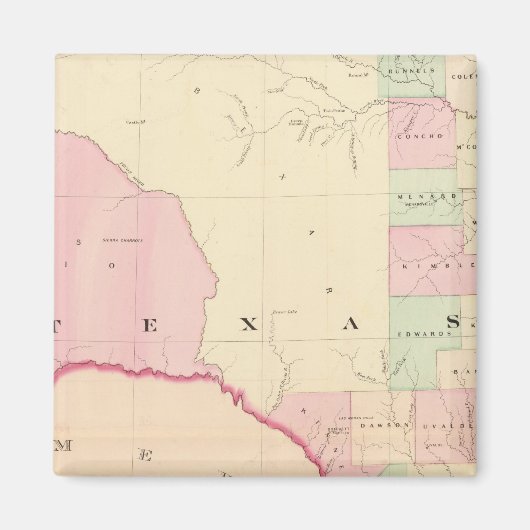 Texas W-gedeelte Magneet (Voorkant)