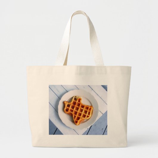 Texas Waffle Grote Tote Bag (Voorkant)