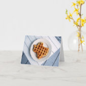 Texas Waffle Notecard Kaart (Gele Bloem)