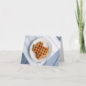 Texas Waffle Notecard Kaart (Achterkant)