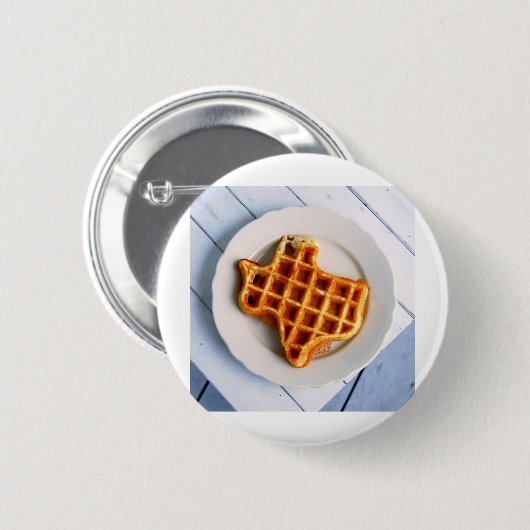 Texas Waffle Ronde Button 5,7 Cm (Voorkant /achterkant)