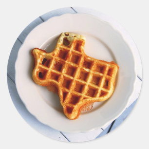 Texas Waffle Ronde Sticker