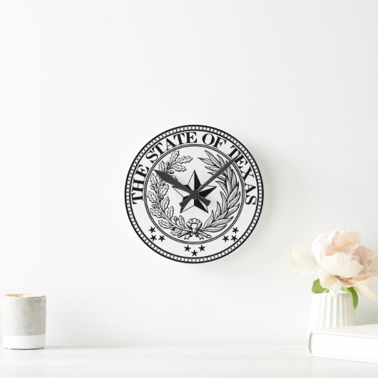 Texas Wall Clock White Ronde Klok (Huis)