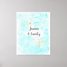 Texas Watercolor Wedding Guest Book Alternative