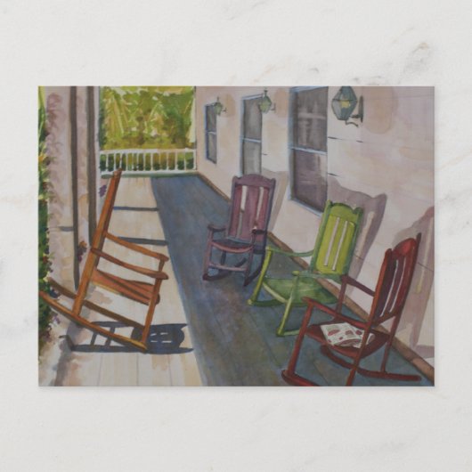 Texas Waterverf Briefkaart (Voorkant)