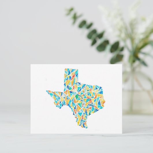 Texas Waterverf  Briefkaart (Staand voorkant)