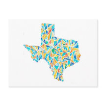 Texas Waterverf  Briefkaart