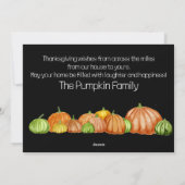 Texas Waterverf pomkins Thanksgiving Card Feestdagenkaart (Achterkant)