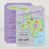 Texas Wedding Libby Kaart (Voorkant / Achterkant)