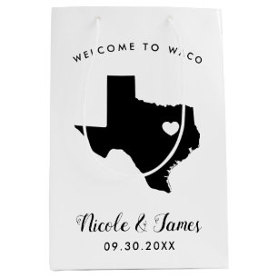 Texas Wedding Welcome Bag voor gasten buiten de st Medium Cadeauzakje