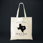 Texas Wedding Welcome Bag voor Hotel Guests, Tas<br><div class="desc">Het weekend van de bruiloft heet cadeautas voor gasten uit de stad voor je bruiloft,  met afbeelding van Texas.  Vul tas met je favoriete godies.</div>