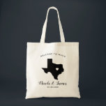 Texas Wedding Welcome Bag voor Hotel Guests, Tas<br><div class="desc">Het weekend van de bruiloft heet cadeautas voor gasten uit de stad voor je bruiloft,  met afbeelding van Texas.  Vul tas met je favoriete godies.</div>