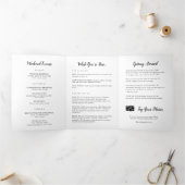 Texas Wedding Welcome Letter & Itinerary Drieluik Programma (Binnen)