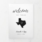 Texas Wedding Welcome Letter & Itinerary Drieluik Programma (Cover)
