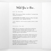 Texas Wedding Welcome Letter & Itinerary Drieluik Programma (Binnenkant midden)