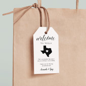 Texas Wedding Welkom Cadeaulabel