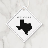 Texas Wedding Welkomsttas Cadeau Label voor Hotel  (Voorkant)