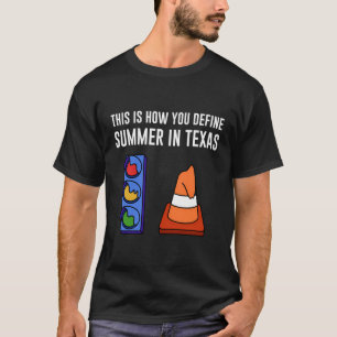 Texas Weer Smelten Zomer Design Voor Trots Texa T-shirt