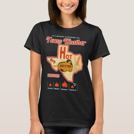 Texas weer zomer hittegolf t-shirt (Voorkant)