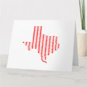 Texas Wenskaart Kaart (Voorkant)