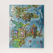 Texas Wereldkaart Legpuzzel (Verticaal)