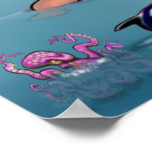 Texas Wereldkaart Poster (Hoek)