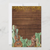 Texas Western Boy's eerste Rodeo verjaardag Kaart (Achterkant)