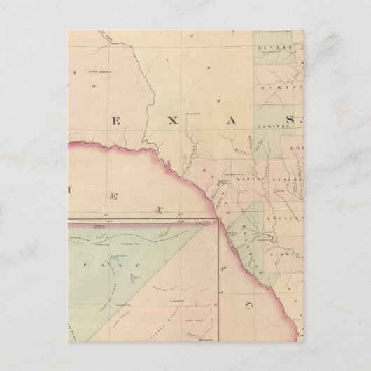Texas, Western gedeelte Briefkaart (Voorkant)