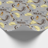 Texas Western Ranch BBQ Hot Sauce en Longhorns Cadeaupapier (Hoek)