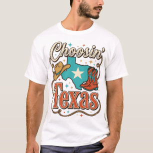 Texas Western Vintage Cowgirl Grafische T-Shirt De