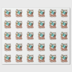 Texas Western Vintage Cowgirl Grafische T-Shirt De Cadeaupapier