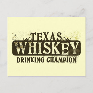 Texas Whiskey Drink Champion Briefkaart