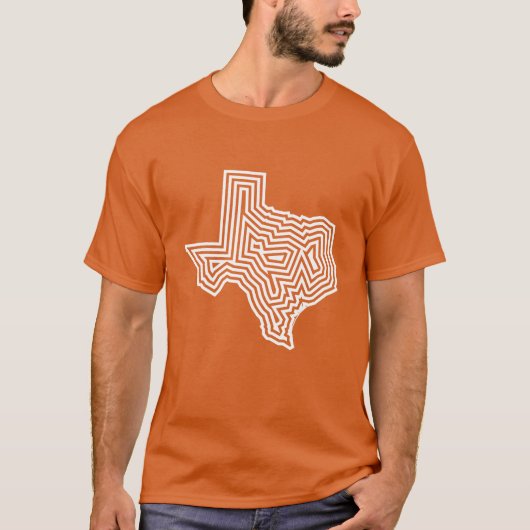Texas White Burst T-shirt (Voorkant)