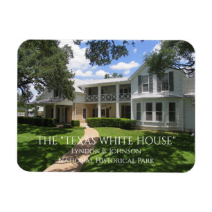 Texas White House, Lyndon B. Johnson NHP Briefkaar Magneet