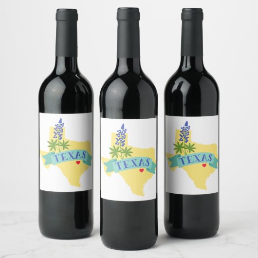 Texas Wijn Etiket (Flessen)
